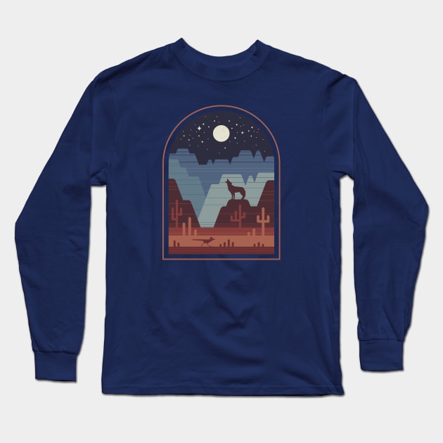 Wild Night Long Sleeve T-Shirt by Thepapercrane